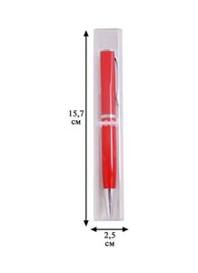 Ручка «Premier» красная с белым металлом в подарочной упаковке