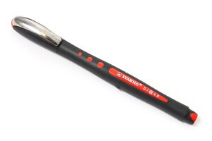 Ручка-роллер Stabilo, Bl@ck, красная 0,3 мм