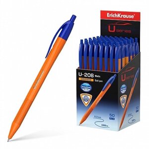 Ручка шариковая авт. синяя "U-208 Orange Matic, Ultra Glide Technology" 1,0 мм", ErichKrause