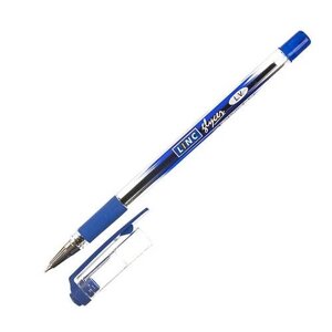 Ручка шариковая LINC Glycer 0,7 мм синяя резиновый грип