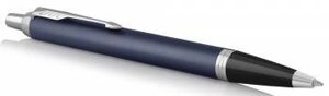 Ручка шариковая Parker, IM Matte Blue CT, подарочная синяя
