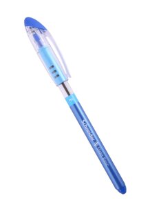 Ручка шариковая синяя "Slider Basic", 0.8мм, грип., SCHNEIDER