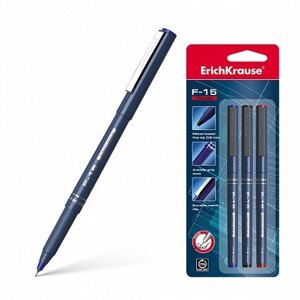Ручки капиллярные Erich Krause, F-15, 3 цвета