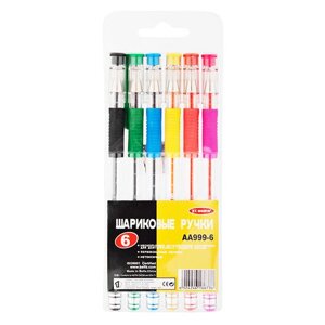 Ручки шариковые "Neon Color", 6 цв.