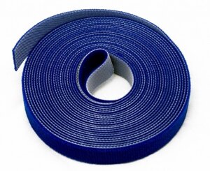 Рулон липучки Hyperline WASNR-5x16-BL 5м х 16мм, цвет синий