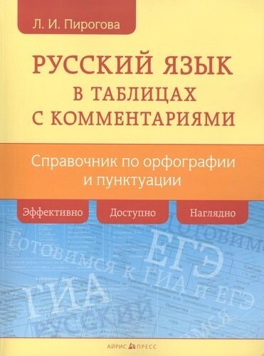 Русский язык в таблицах с комментариями (справочник по орфографии и пунктуации)