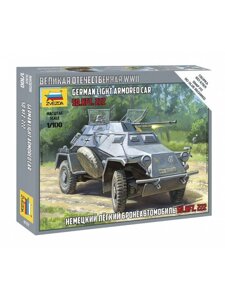 Сборная модель ЗВЕЗДА, Немецкий бронеавтромобиль Sd. kfz. 222 (1:100) 6157