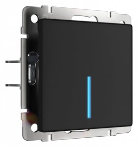 Сенсорный выключатель одноклавишный с функцией Wi-Fi Werkel черный W4510608 4690389171185