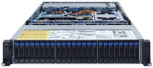 Серверная платформа 2U gigabyte R262-ZA0 (SP3, 16*DDR4 (3200), 32*2.5" SSD HS, 8*2.5" SAS/SATA, 2*2.5" SSD HS, M. 2, 2*PCIE, 2*glan, mlan, VGA, 4*USB 3