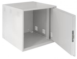 Шкаф антивандальный Netlan EC-WS-126060-GY настенный, сейфового типа, 12U, Ш600хВ600хГ600мм, серый