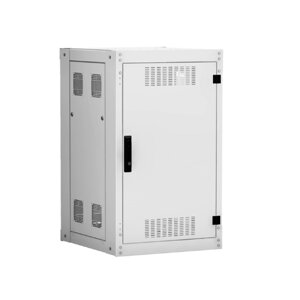 Шкаф напольный Netlan EC-FZ-186080-MMM-GY 19", 18U, 600х800 мм, дверь металл, серый