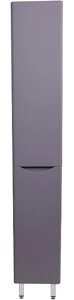 Шкаф-пенал Style Line Бергамо 30 L с бельевой корзиной серый