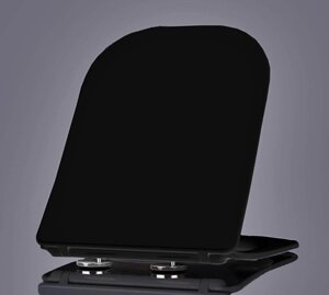 Сиденье для унитаза Esbano Gartez с системой микролифт, черный (ZAESUPGARTBM0801)