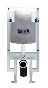 Система инсталляции WeltWasser WW AMBERG 497 ST MT-CR с кнопкой смыва матовый хром (10000008224)