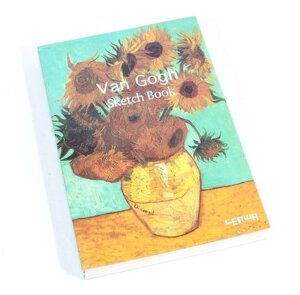Скетчбук «Винсент Ван Гог. Подсолнухи», 112 листов, 14.5 х 21 см