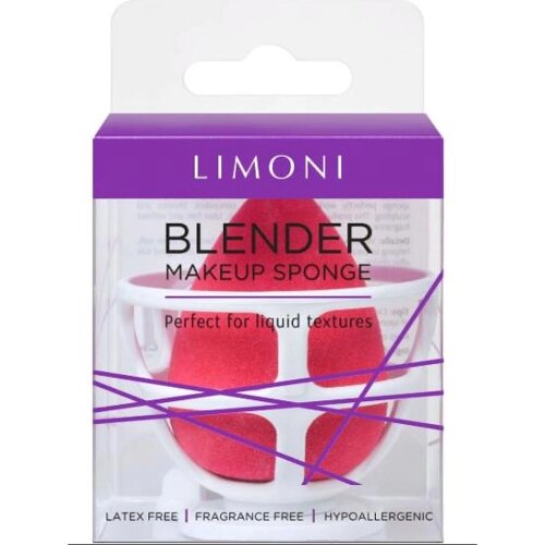 Спонж для макияжа в наборе с корзинкой Red Blender Makeup Sponge