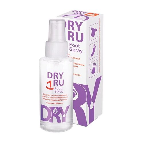 Средство против потливости ног Dry Ru Foot Spray