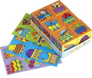 Step puzzle 6 кубиков Baby step Собираем паровозик 87334