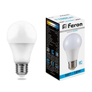 Светодиодная лампа Feron 12W 1100Lm 6400K E27 25490