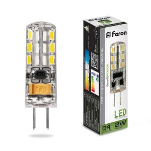 Светодиодная лампа Feron 2W 160Lm 4000K G4 25448