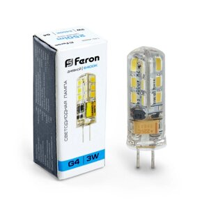 Светодиодная лампа Feron 3W 250Lm 6400K G4 25533