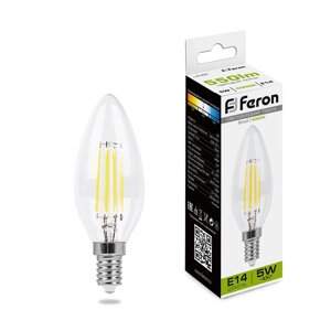 Светодиодная лампа Feron 5W 550Lm 4000K E14 25573