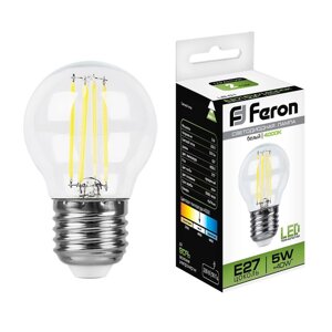 Светодиодная лампа Feron 5W 550Lm 4000K E27 25582