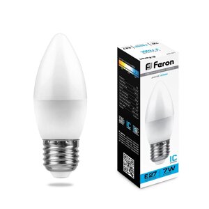 Светодиодная лампа Feron 7W 600Lm 6400K E27 25883