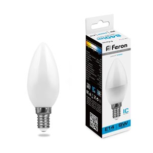 Светодиодная лампа Feron 9W 840Lm 6400K E14 25800