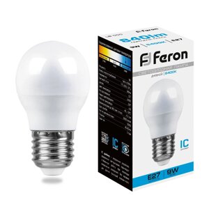 Светодиодная лампа Feron 9W 840Lm 6400K E27 25806