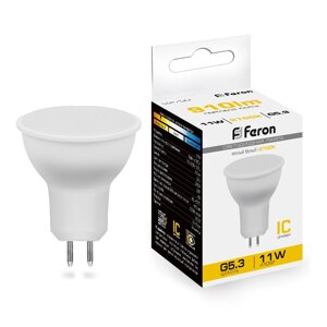 Светодиодная лампа Feron Софит 11W 910Lm 2700K G5.3 38137