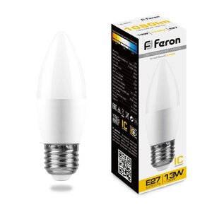 Светодиодная лампа Feron Свеча 13W 1080Lm 2700K E27 38110