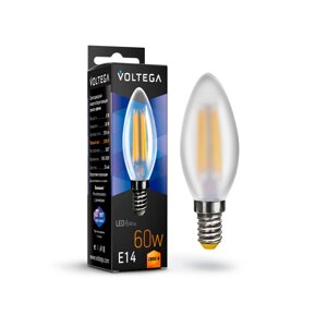 Светодиодная лампа Voltega CRYSTAL Свеча 6W 550Lm 2800K E14 7044