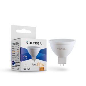 Светодиодная лампа Voltega SIMPLE Софит 6W 550Lm 2800K GU5.3 7170