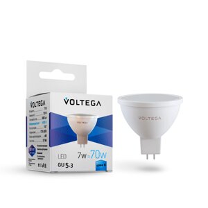 Светодиодная лампа Voltega SIMPLE Софит 7W 580Lm 4000K GU5.3 7059