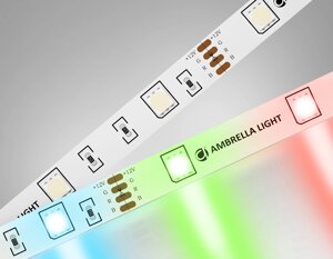 Светодиодная лента LED STRIP 12V RGB 72 Вт/м 5м Ambrella light GS2201