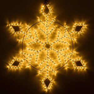 Светодиодное украшение ARD-SNOWFLAKE-M9-900x900-360LED Warm Ardecoled 034257