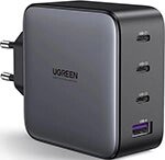 Сзу ugreen USB A + 3 USB C, 100W, gan tech fast charger (40747)