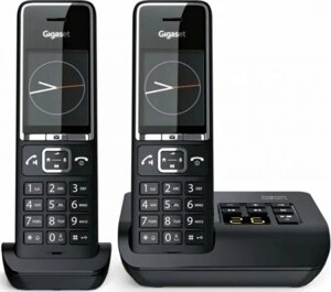 Телефон DECT Gigaset Comfort 550A DUO L36852-H3021-S304 черный, автоответчик