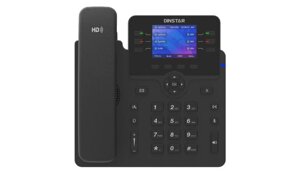 Телефон VoiceIP Dinstar C63G 10/100/1000, 2,8" 3 SIP аккаунта, ЖК дисплей 320x240, 6 программируемых  клавишь, поддерживаешь до 6ти панелей расширения