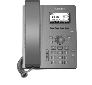 Телефон VoiceIP Flying Voice P10 IP телефон, 2xEthernet 10/100, LCD 132x64, 2 аккаунта SIP, G722, Opus, Ipv-6, порт для гарнитуры, книга на 2000 запис