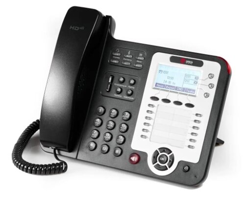 Телефон VoiceIP QTECH QVP-300PR 3 линии SIP, 51 клавиша, 12 клавиш быстрого набора, ЖК дисплей “132*64”возможность подключения до 6-ти модулей расши