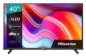 Телевизор hisense 40A5kq черный, FHD, DVB-T, DVB-T2, DVB-C, DVB-S, DVB-S2, SMART TV