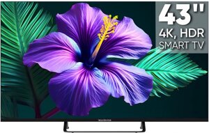 Телевизор TopDevice TDTV43CS05U_BK Frameless UHD ready/T2/S2/CI+Dolby/AAC/Android 11 Smart (1.5/8Gb)/black