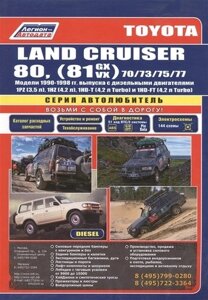 Toyota Land Cruiser 80 1990-98 вып. с диз. двиг. (ч/б) (мАвтолюбитель) (Легион-Автодата)