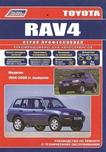 Toyota RAV4 с 1994-2000гг.(ч/б) (мПрофессионал) (Легион-Автодата)
