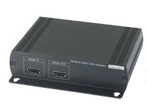 Удлинитель SC&T HKM01E HDMI KVM (комплект приёмник + передатчик) по Ethernet до 120м (CAT5e). Позволяет передавать HDMI (1.3b, 1080p и 1920x1200 (WUXG