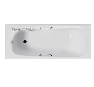 Ванна чугунная Vinsent Veron Concept 150x70 с ручками белый