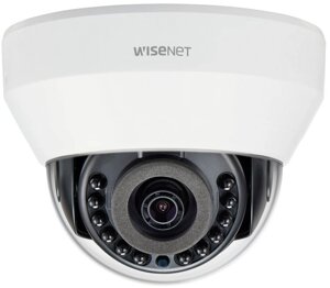 Видеокамера IP Wisenet LND-6020R 1/2.9" CMOS, 2Мп, 30к/сек, цв. 0,18/ 0лк с ИК подсветкой; H. 264, M-JPEG, 4 мм, 80°день/ночь (эл. мех. ИК фильтр), ИК