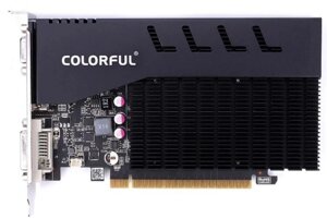 Видеокарта PCI-E colorful geforce GT 710 (GT710 NF 1GD3-V) 1GB GDDR3 64bit 28nm 954/1333mhz VGA/DVI/HDMI RTL